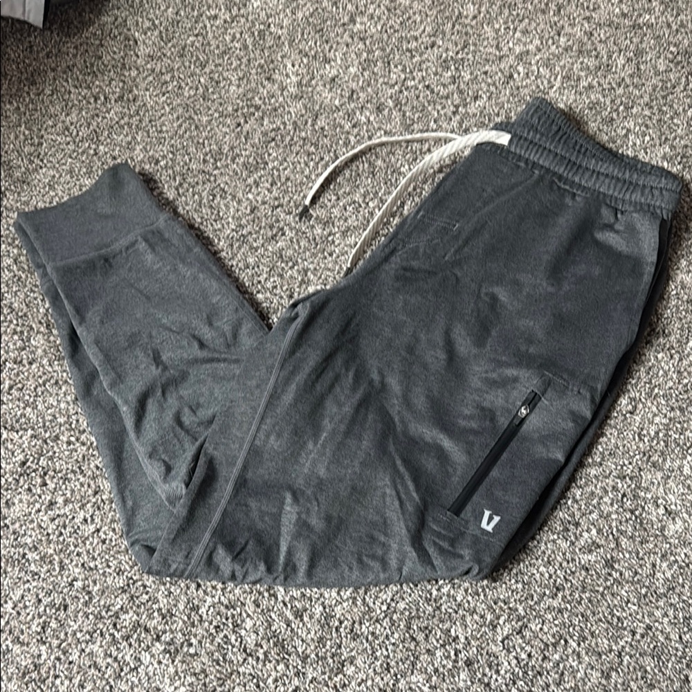 Stylish Gray Joggers with Zipper Detail, sunday performance jogger by vuori